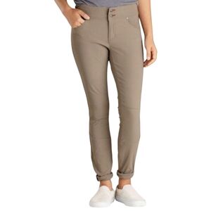 Toad&Co Falcon Brown Nylon Blend Switchback Stretch Flextime Skinny Pants Size 2